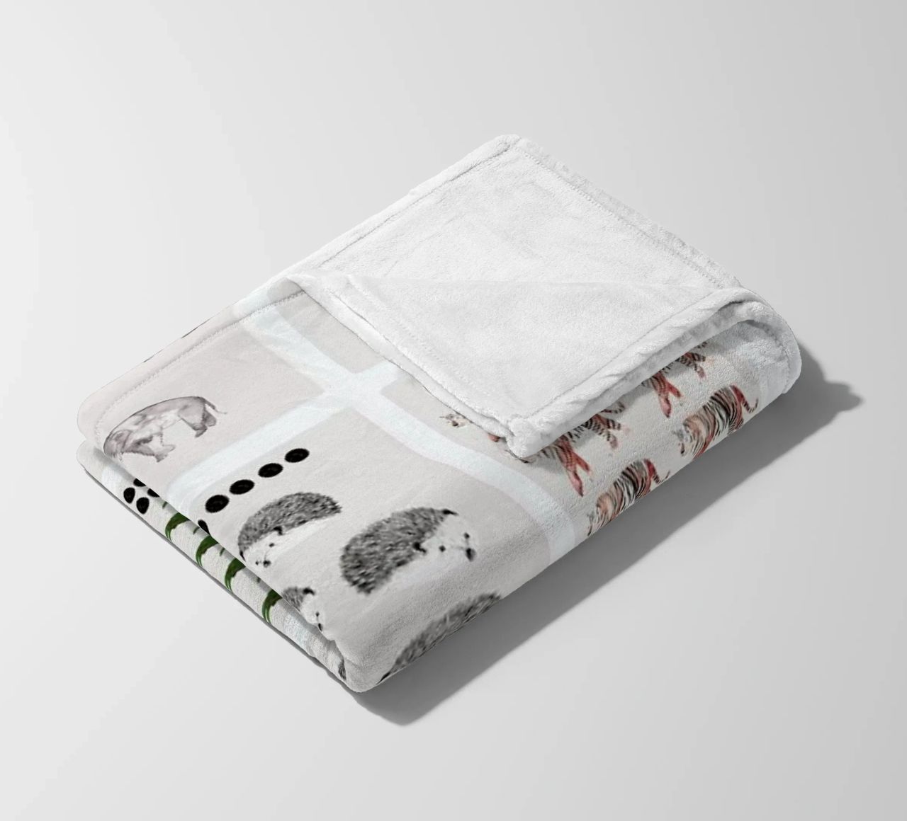 Numbers Print fleece blanket by Isabelle Vandeplassche