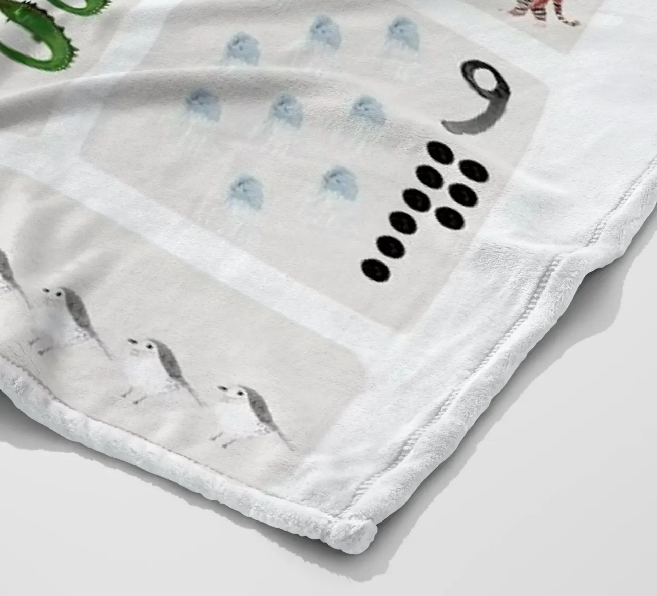 Numbers Print manta de franela de Isabelle Vandeplassche