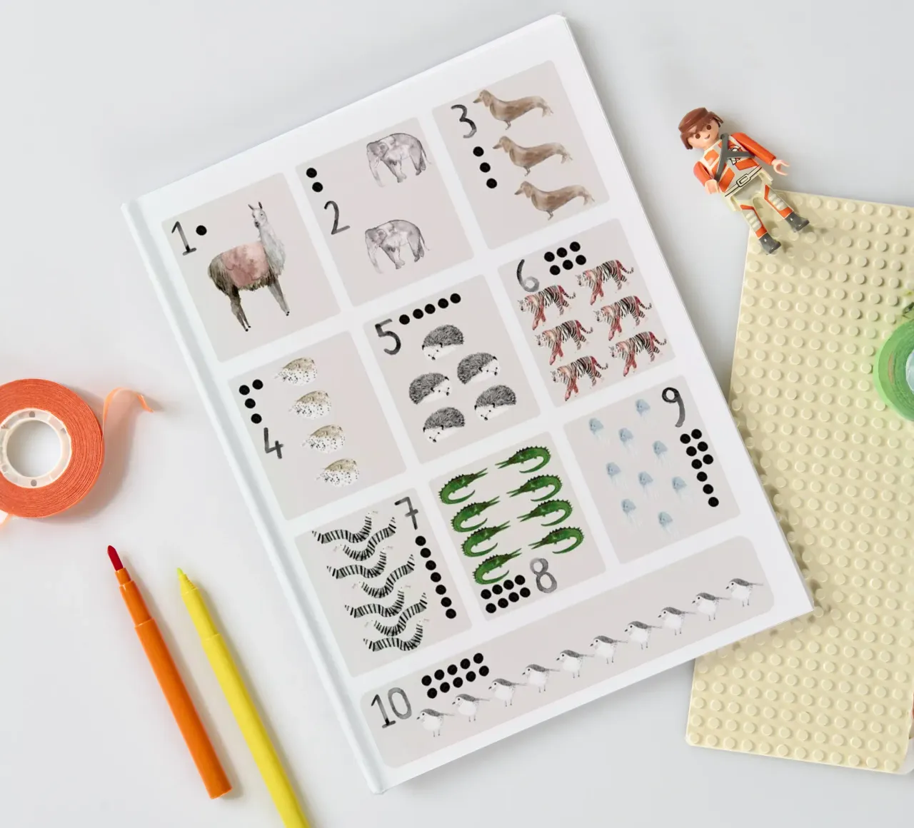 Numbers Print notebook by Isabelle Vandeplassche