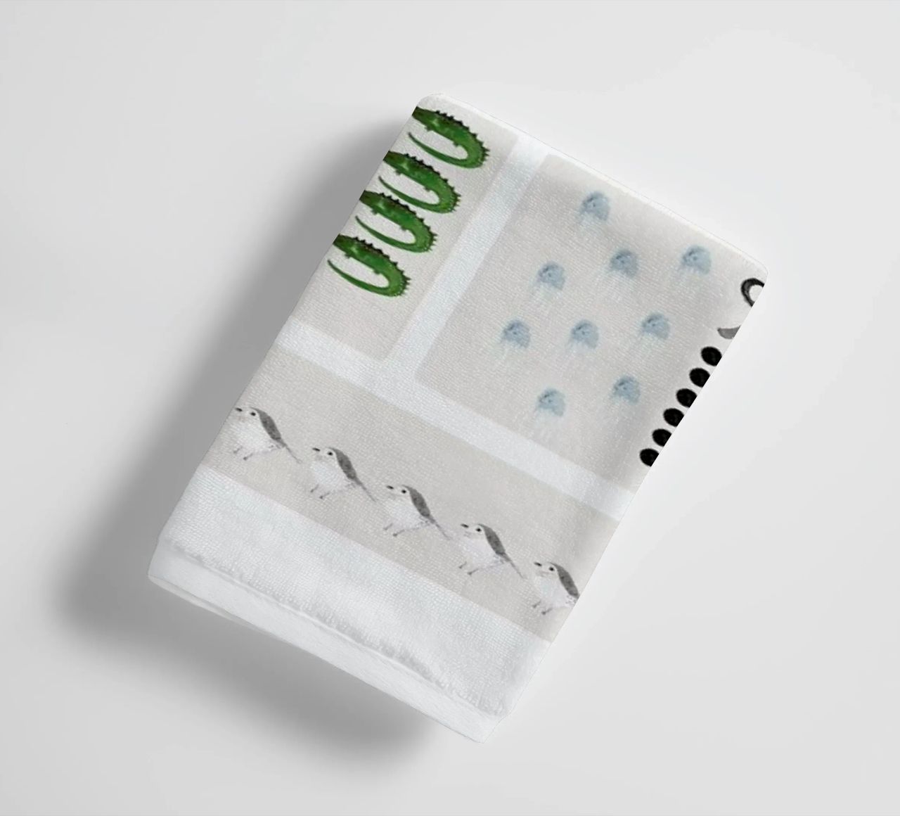 Numbers Print towel by Isabelle Vandeplassche