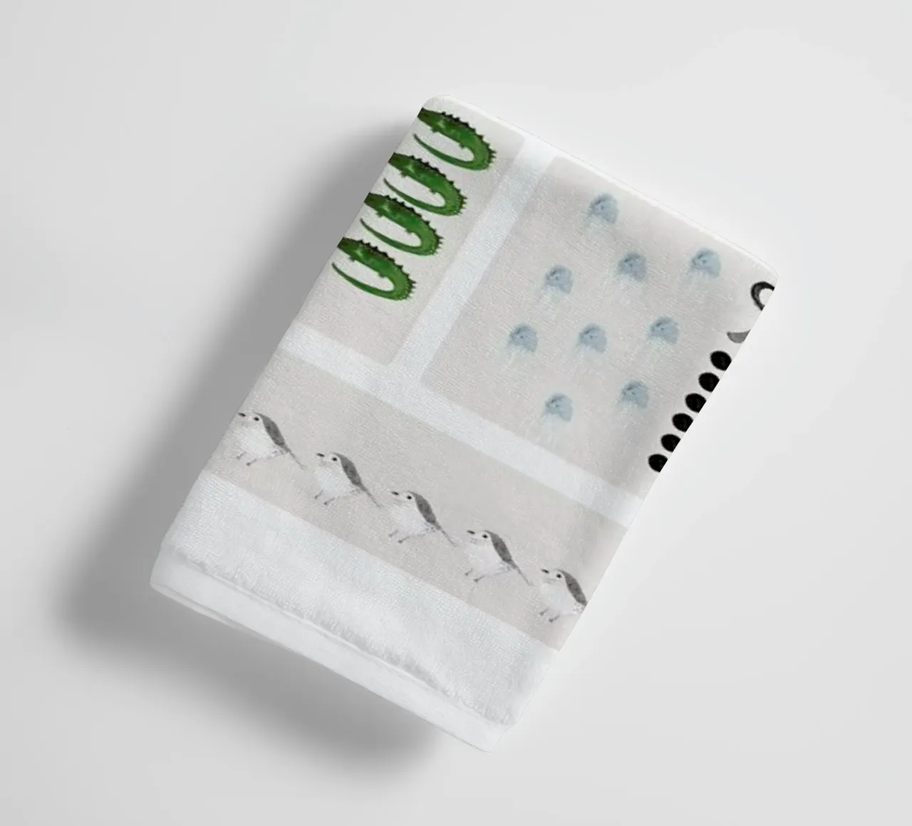 Numbers Print asciugamano da bagno da Isabelle Vandeplassche