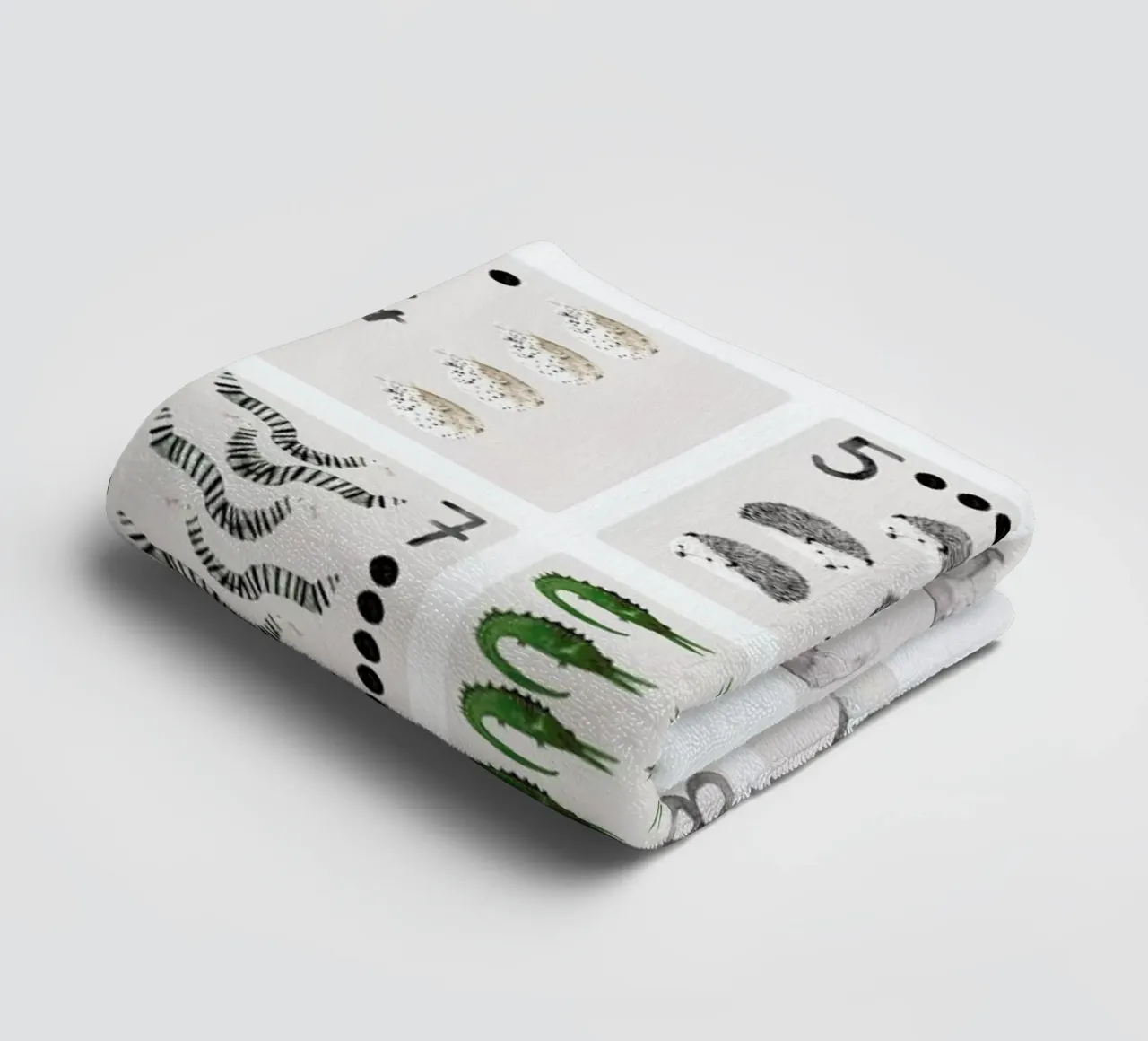 Numbers Print asciugamano da bagno da Isabelle Vandeplassche