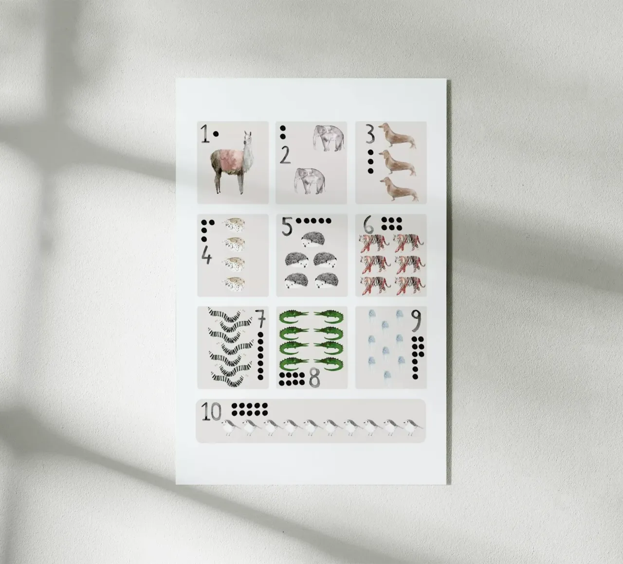 Numbers Print acryl van Isabelle Vandeplassche
