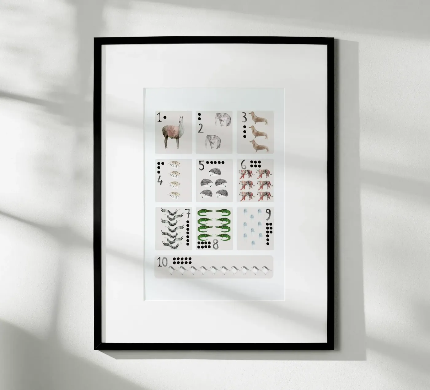 Numbers Print poster by Isabelle Vandeplassche