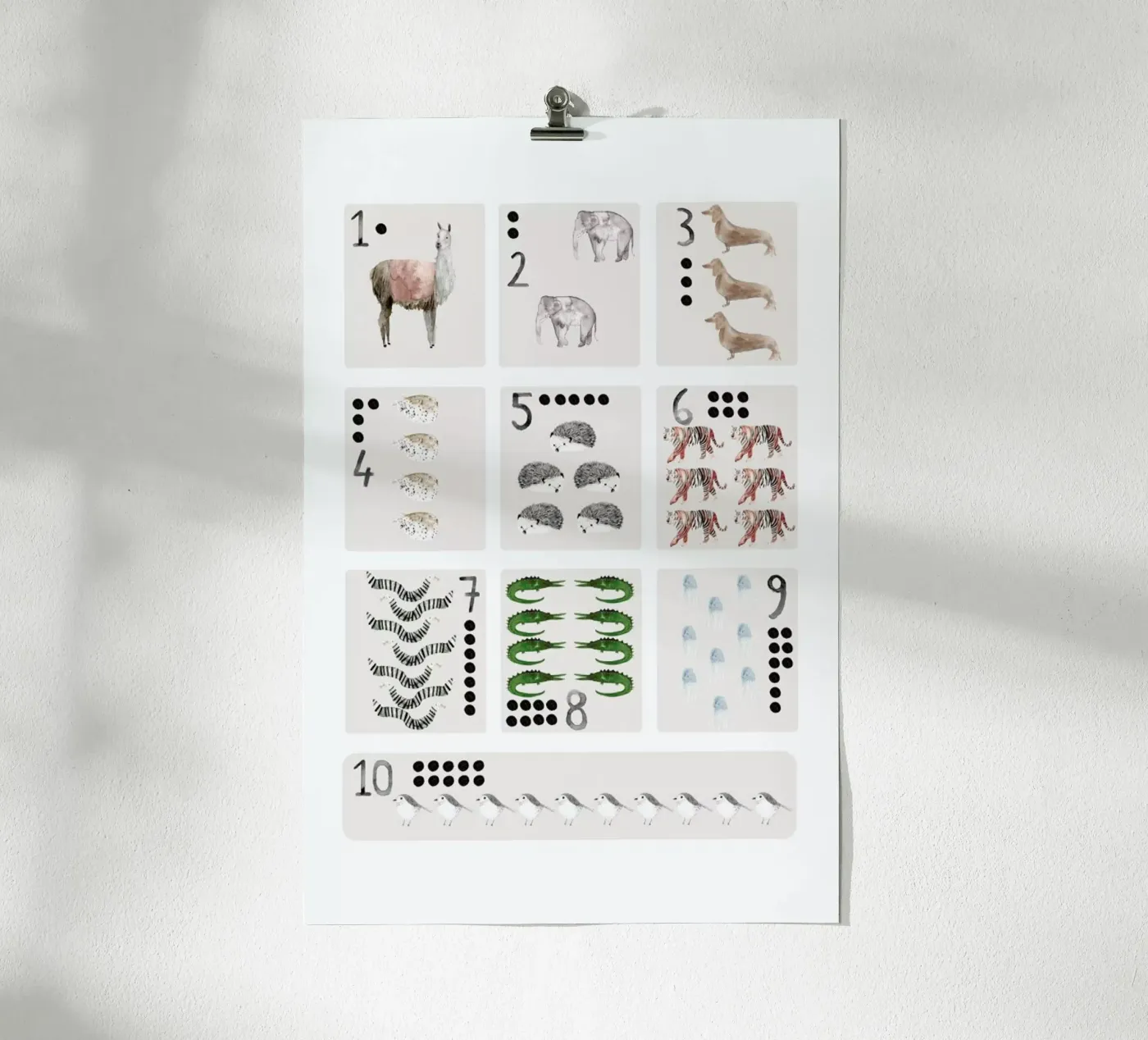 Numbers Print poster by Isabelle Vandeplassche