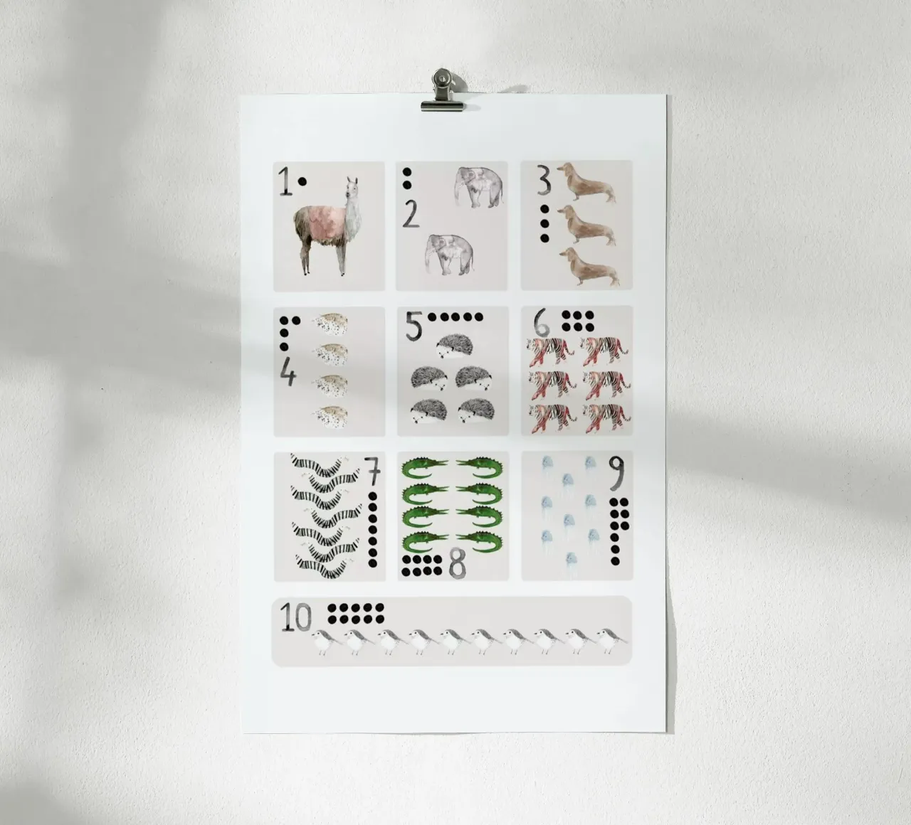 Numbers Print carta hahnemühle da Isabelle Vandeplassche