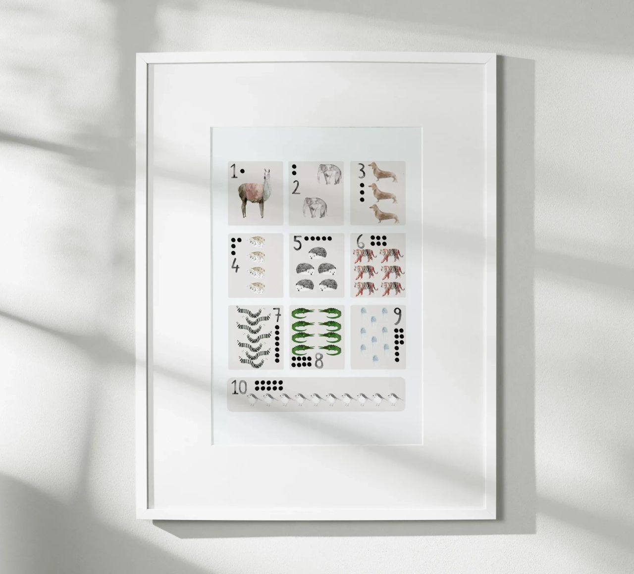 Numbers Print carta hahnemühle da Isabelle Vandeplassche