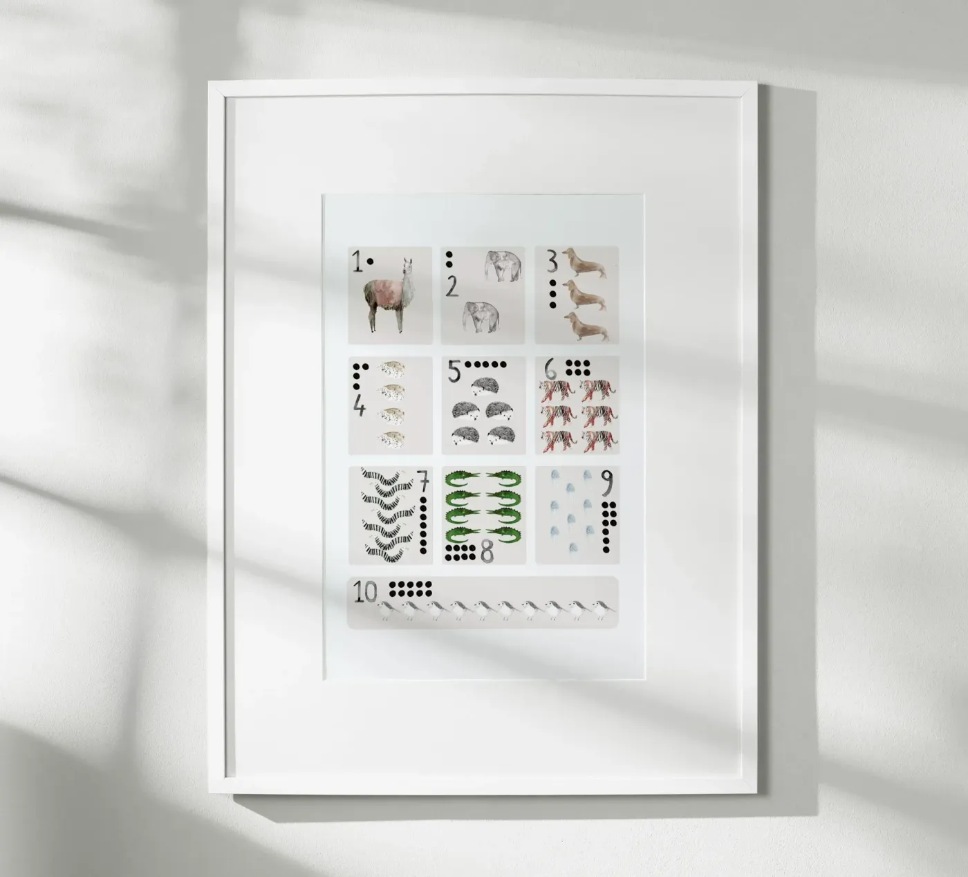 Numbers Print poster by Isabelle Vandeplassche