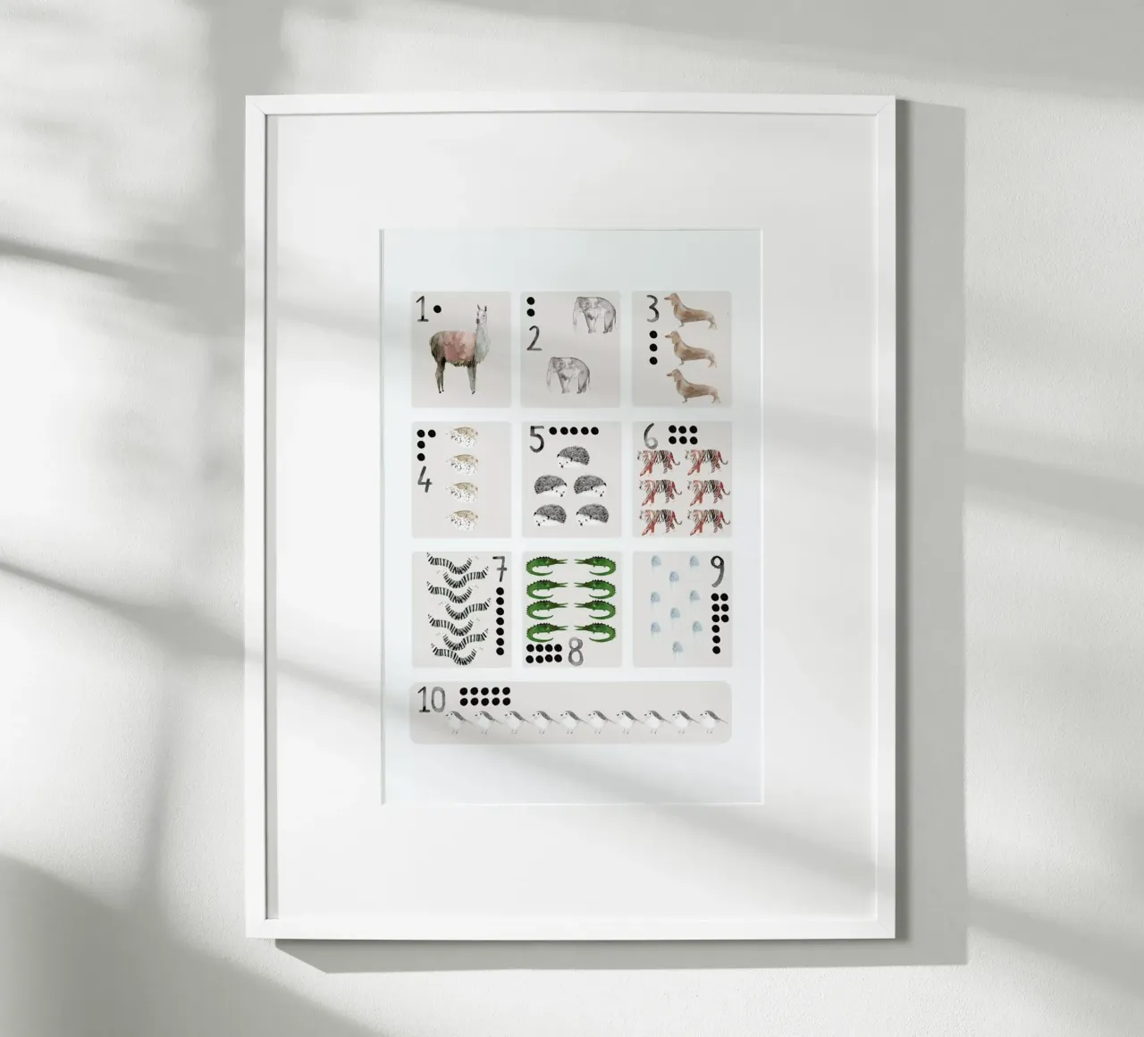 Numbers Print carta hahnemühle da Isabelle Vandeplassche