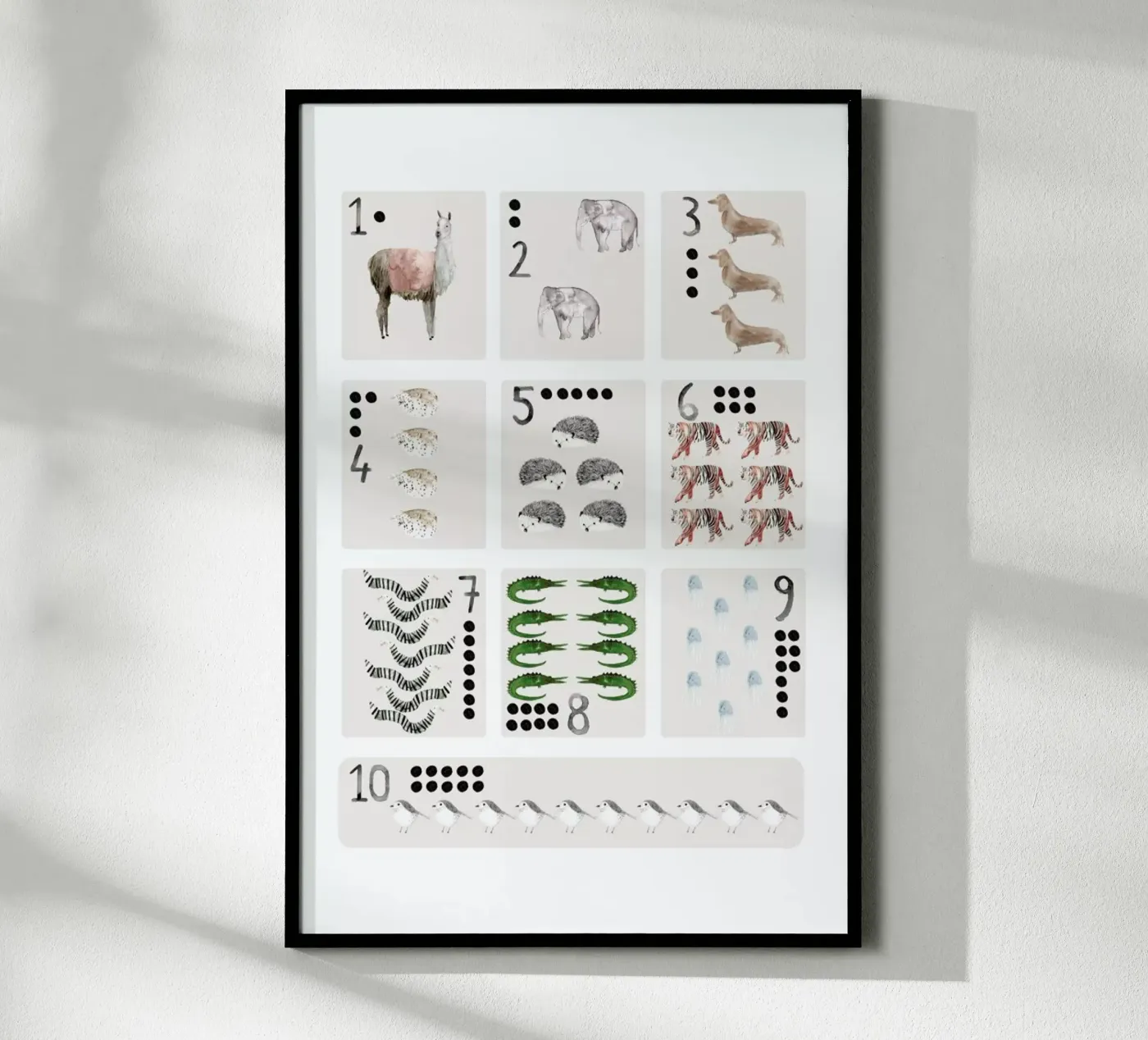 Numbers Print poster by Isabelle Vandeplassche