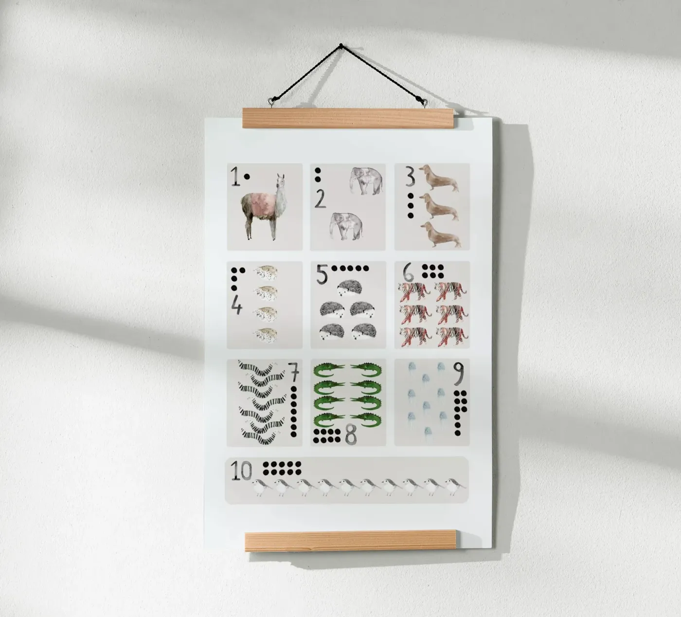 Numbers Print poster by Isabelle Vandeplassche