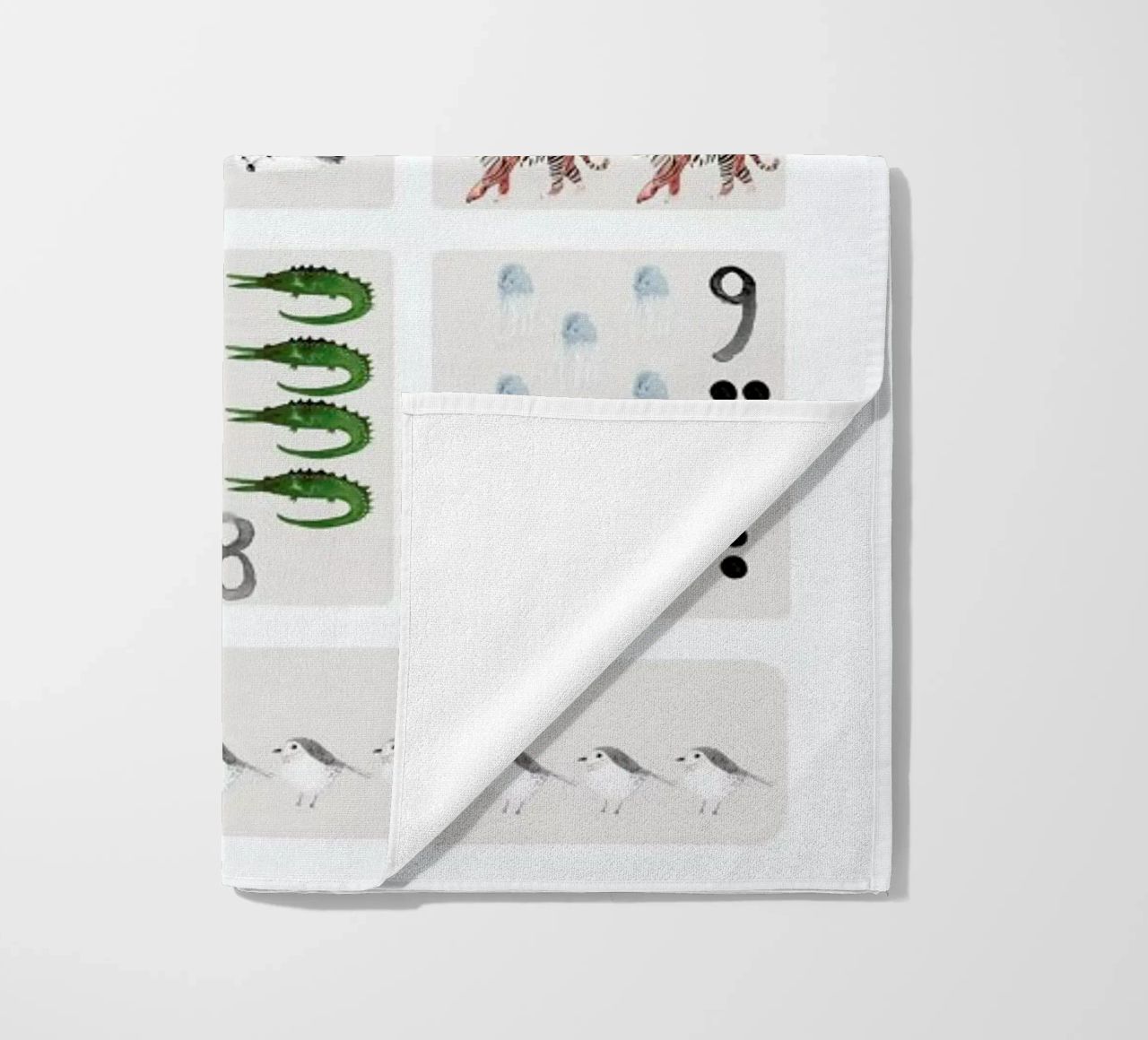 Numbers Print beach towel by Isabelle Vandeplassche