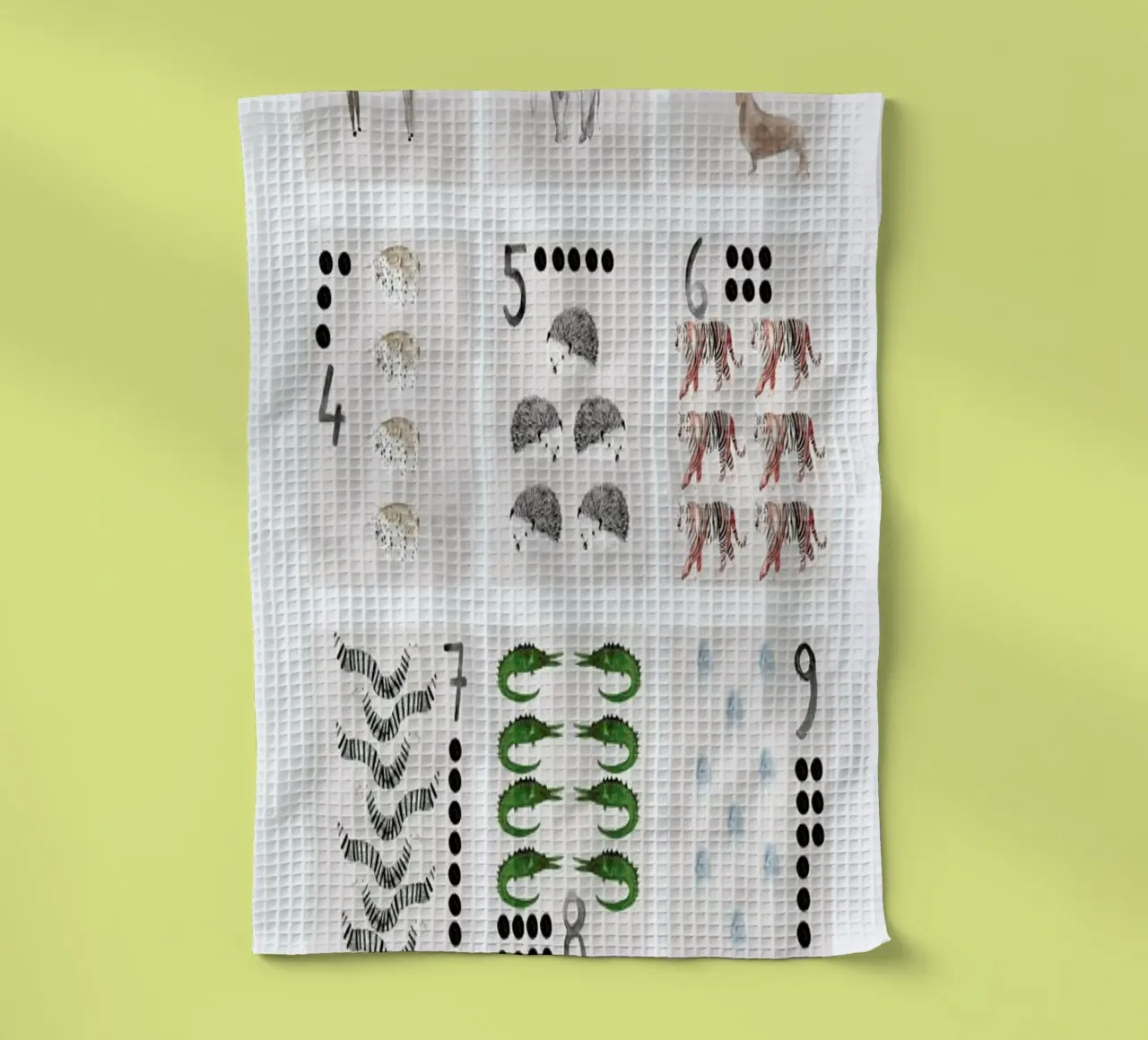 Numbers Print torchon de Isabelle Vandeplassche