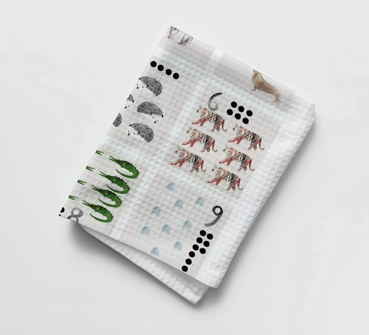 Numbers Print torchon de Isabelle Vandeplassche