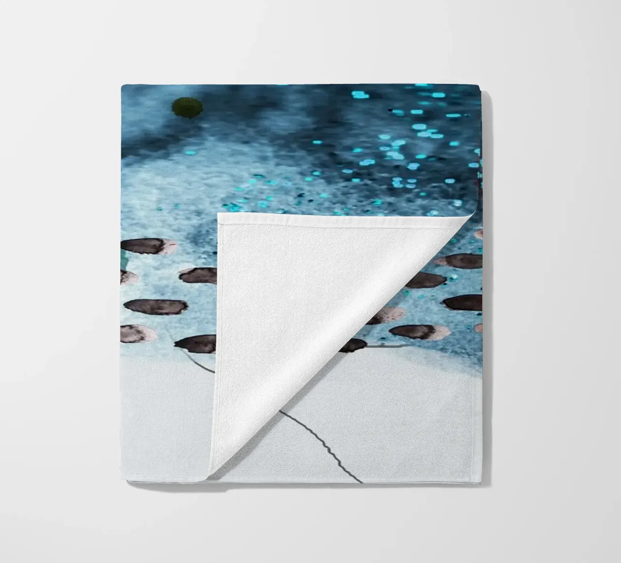 abstract art blue feeling telo mare da vintageshop