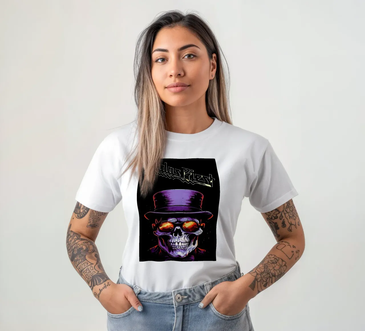 Le groupe Judas Priest t-shirt de vanhesling