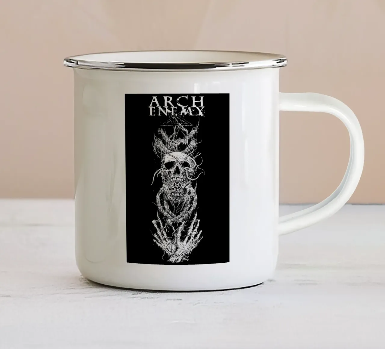 Groupe Arch Enemy mug en émail de vanhesling