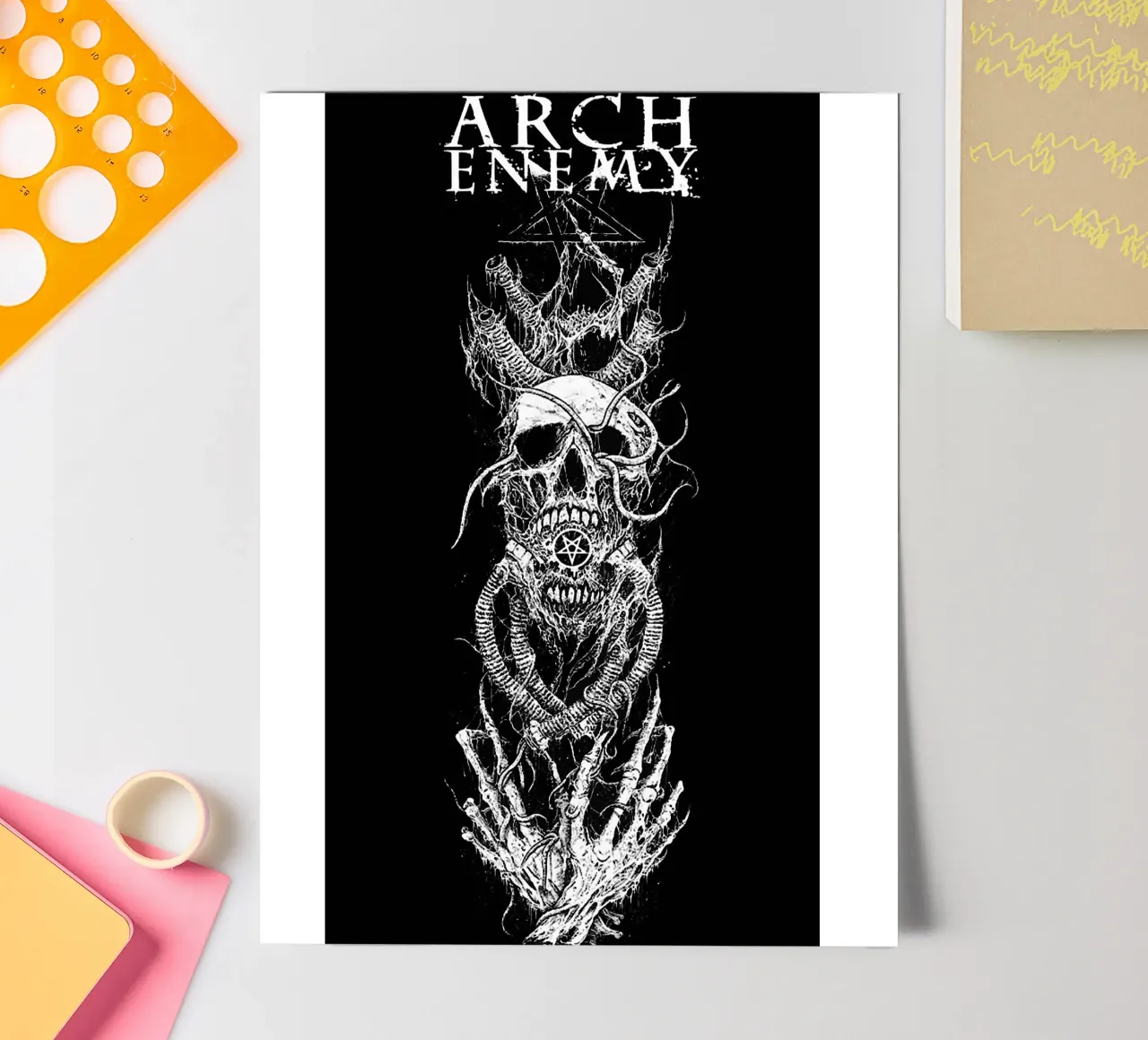 Groupe Arch Enemy planche autocollant de vanhesling