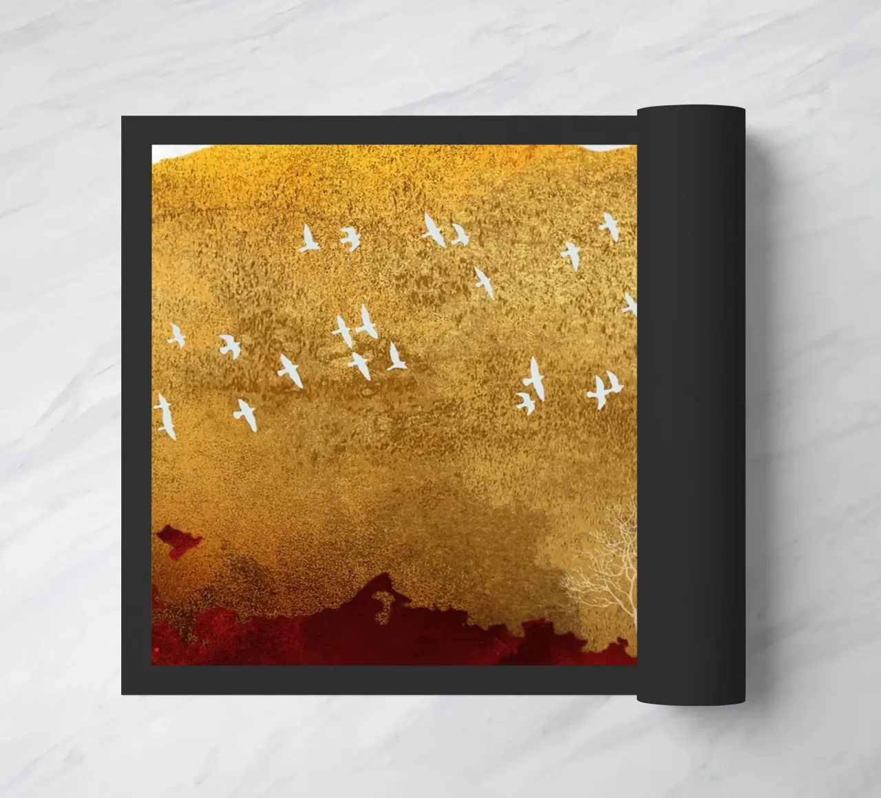 abstract art nature zerbino da vintageshop