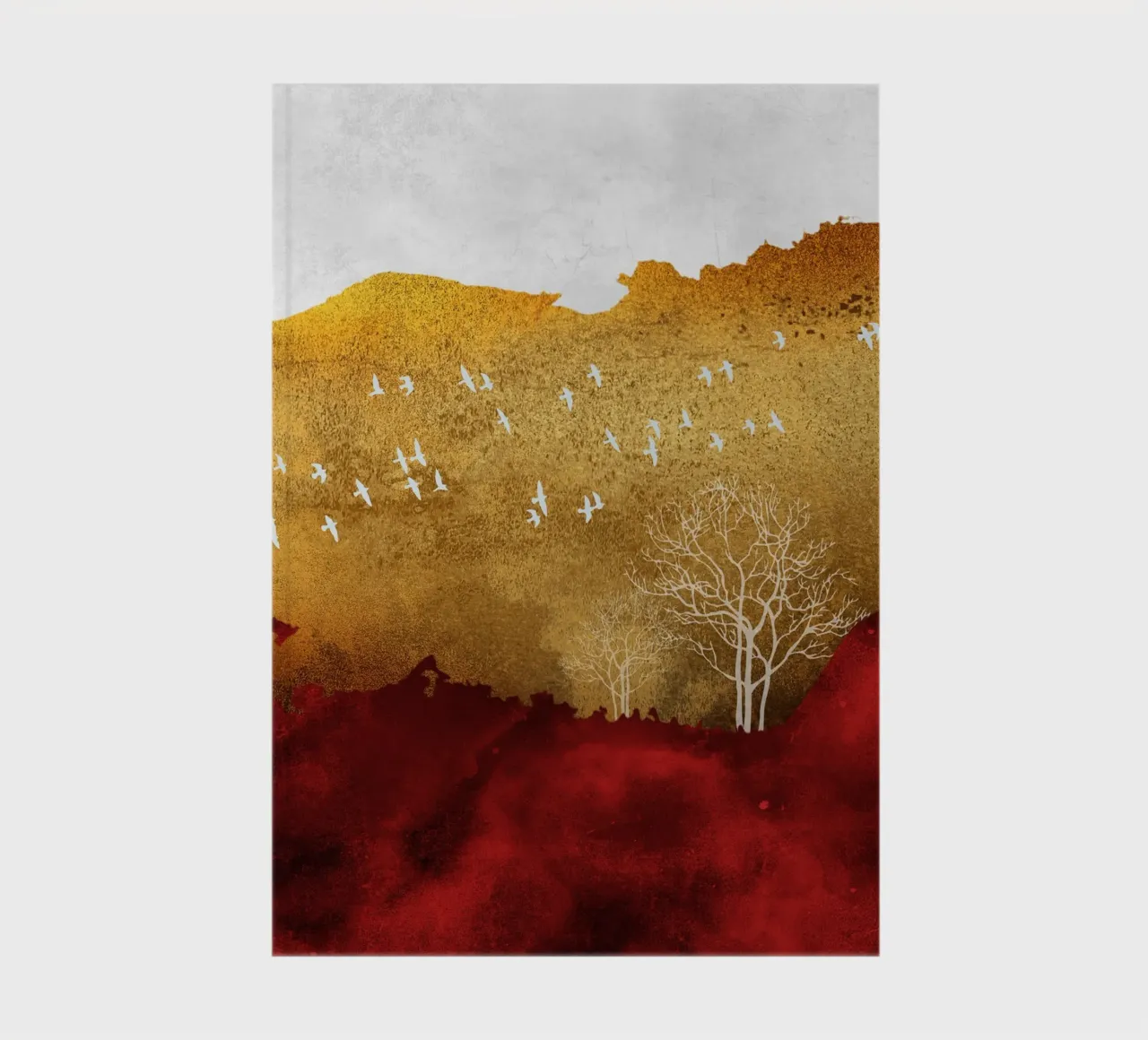 abstract art nature notebook by vintageshop