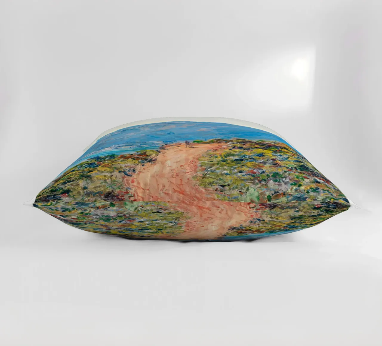 Monet La Corniche near Monaco 1884 cuscino da Jam Poster