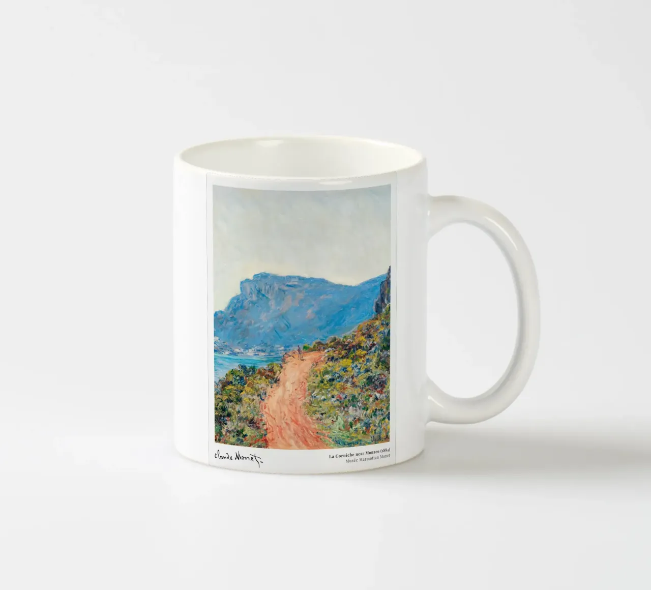 Monet La Corniche near Monaco 1884 tazza in ceramica da Jam Poster