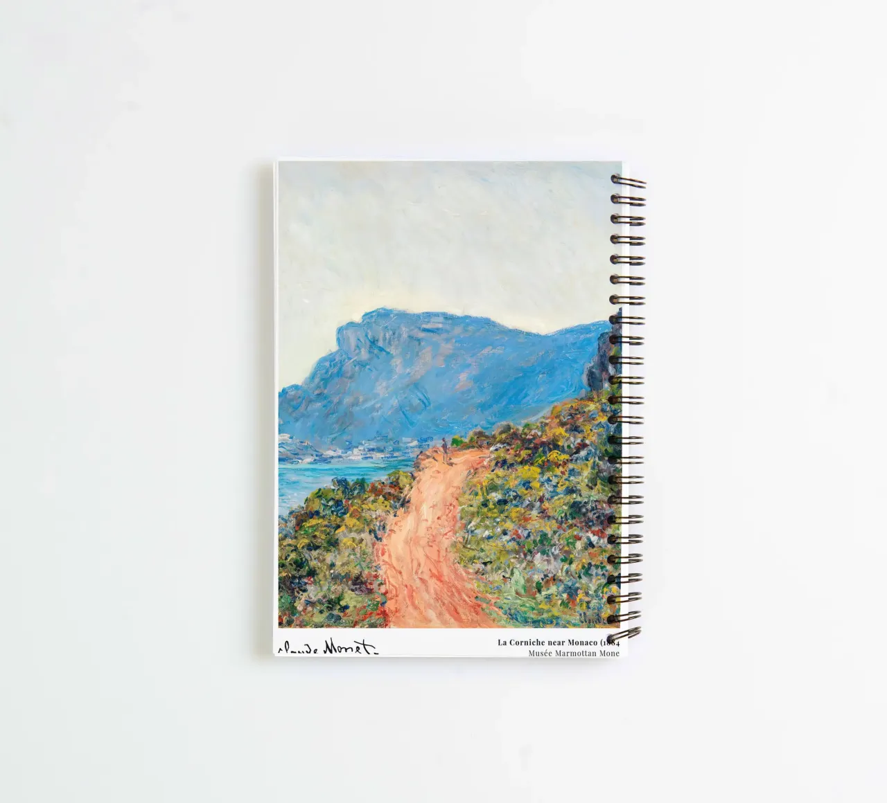 Monet La Corniche near Monaco 1884 diario ad anelli da Jam Poster