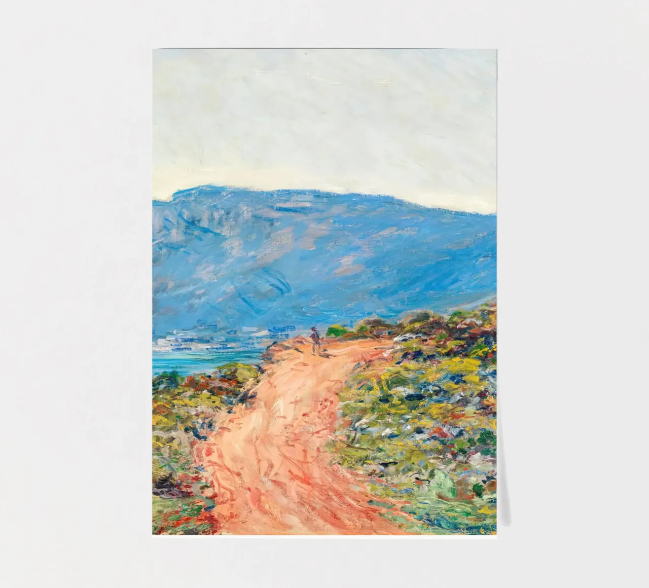 Monet La Corniche near Monaco 1884 foglio adesivo da Jam Poster