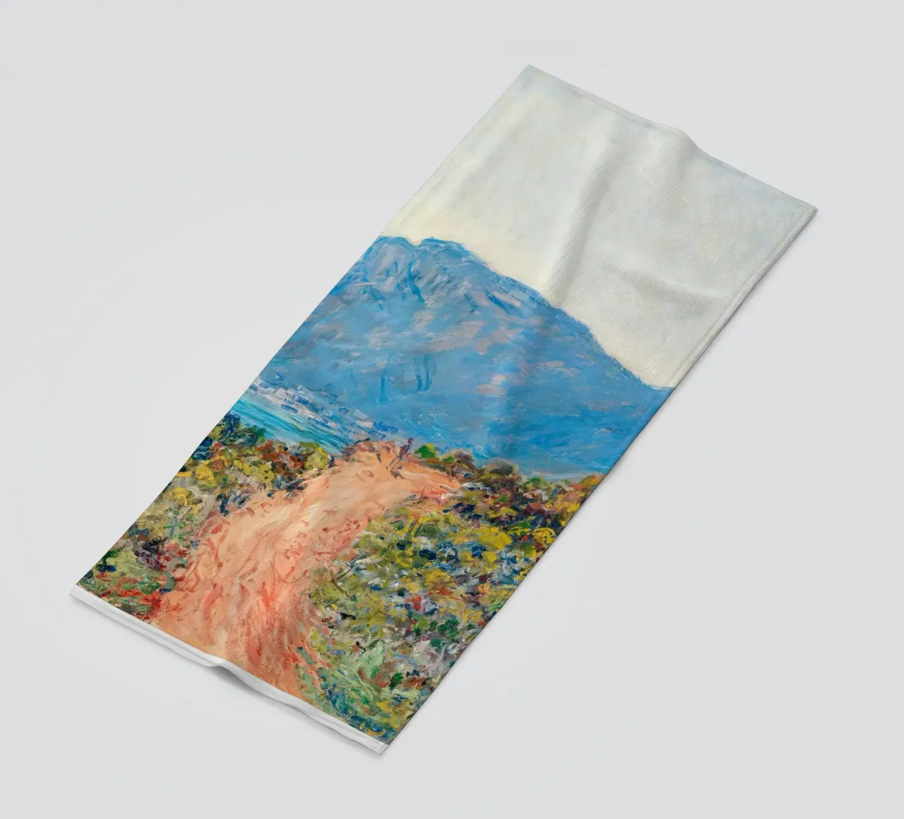 Monet La Corniche near Monaco 1884 telo mare da Jam Poster