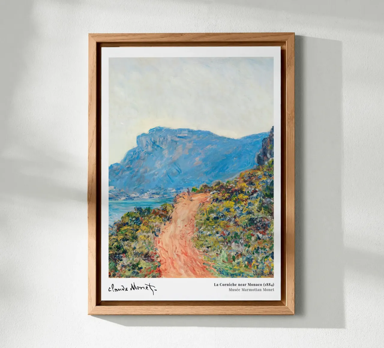 Monet La Corniche near Monaco 1884 pannello forex da Jam Poster