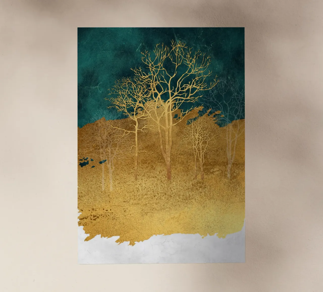 abstract art dry trees Backlit Folie von vintageshop