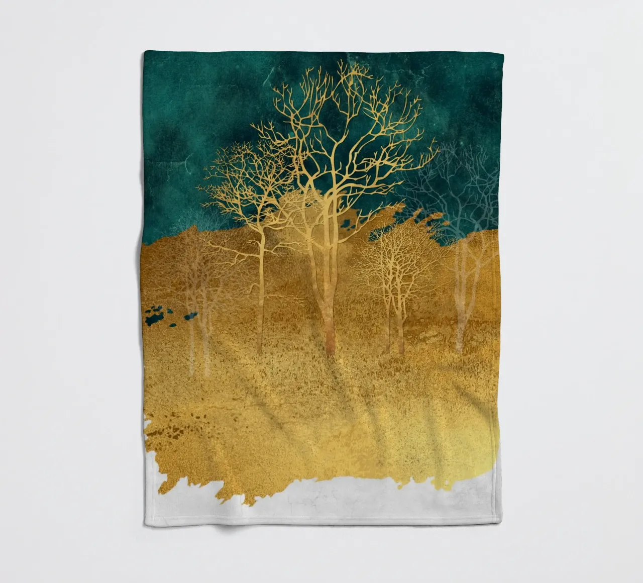 abstract art dry trees coperta in pile da vintageshop