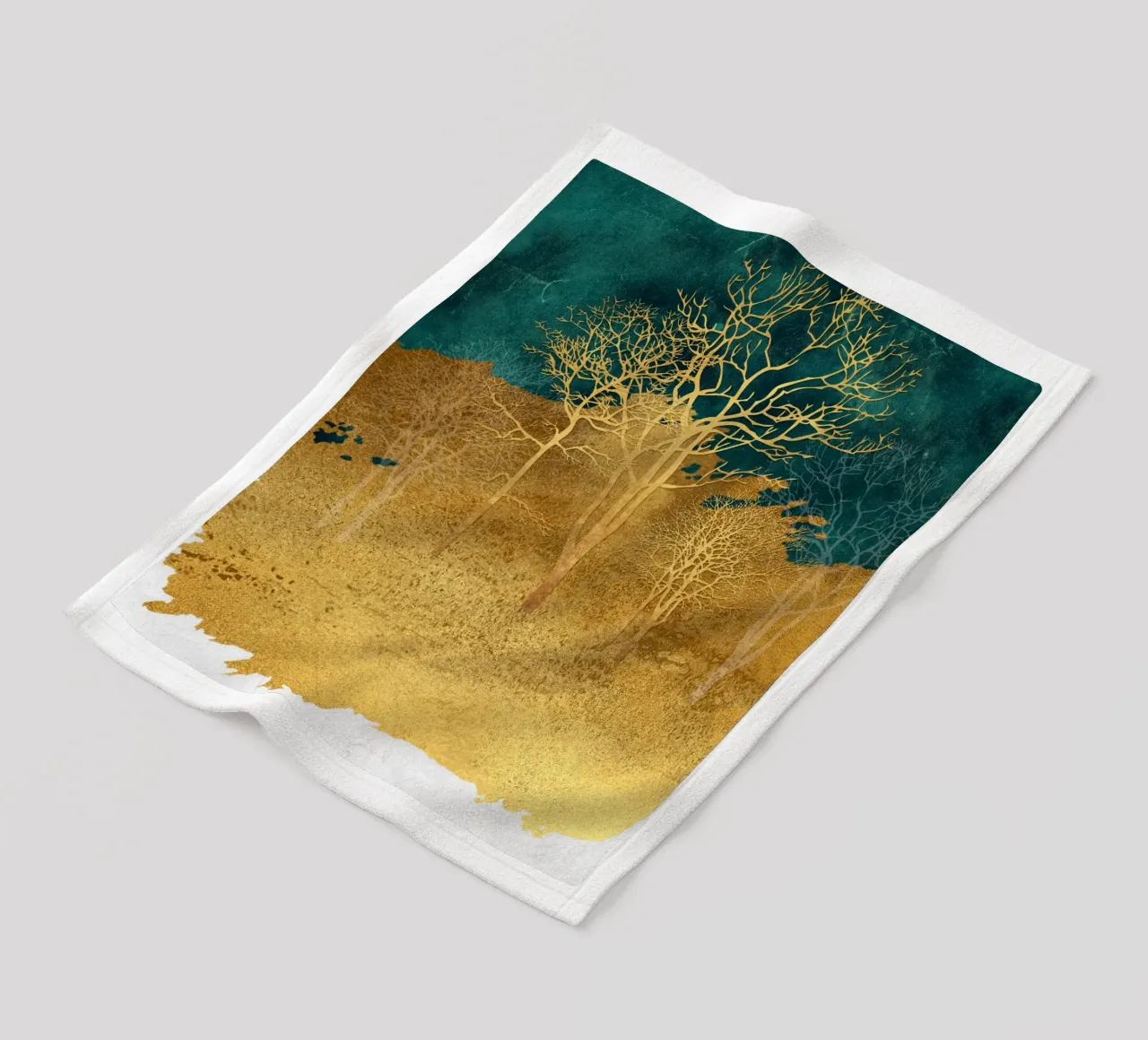 abstract art dry trees coperta in pile da vintageshop