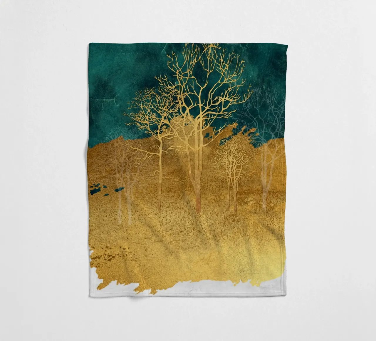 abstract art dry trees coperta in pile da vintageshop