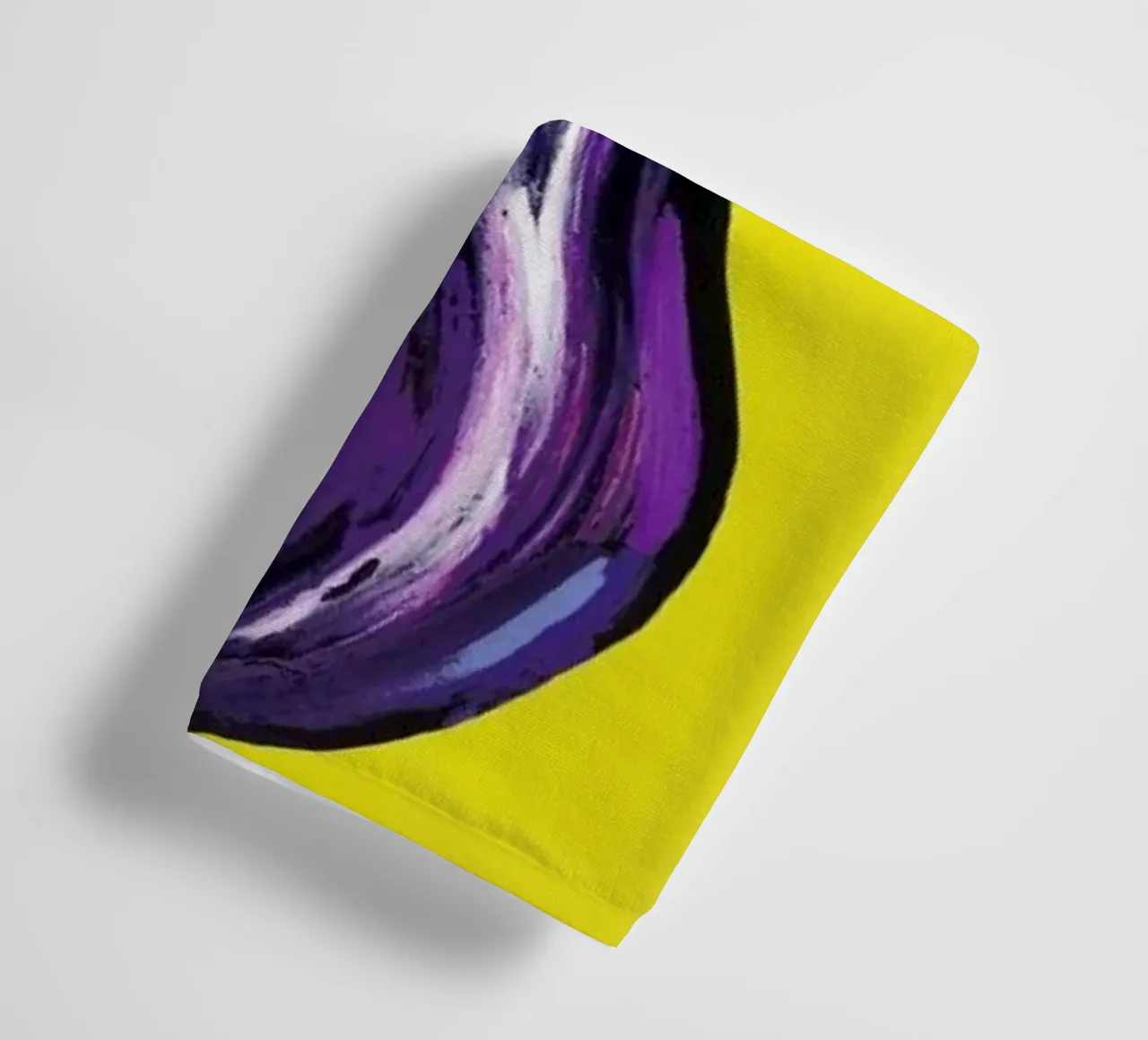 Aubergines On Yellow asciugamano da bagno da Alice Straker