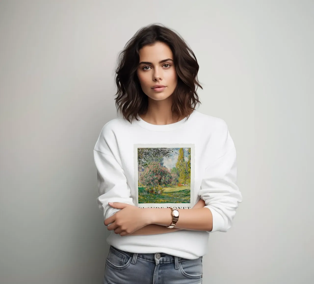Monet Paesaggio Il Parco Monceau 1876 felpa da Jam Poster