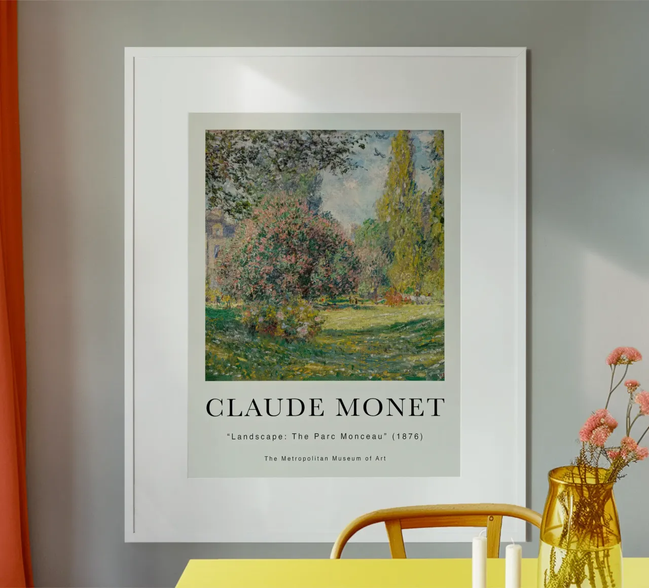 Monet Landschaft Der Parc Monceau 1876 Poster von Jam Poster