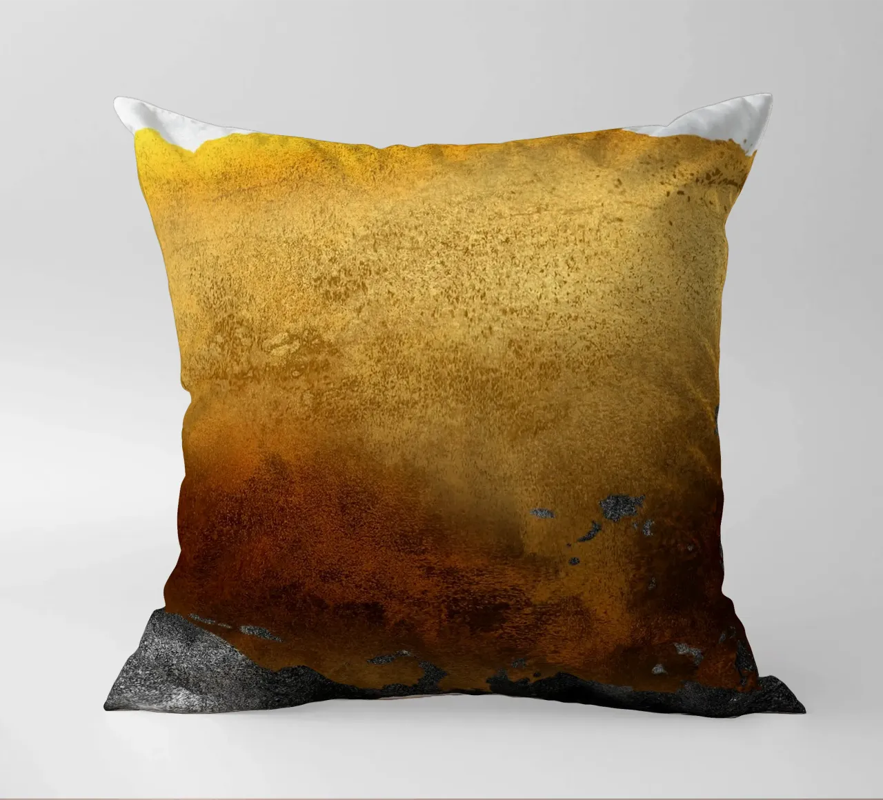 abstract art 2 colors earthquake cuscino da vintageshop
