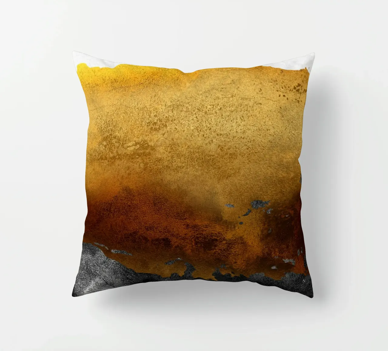 abstract art 2 colors earthquake cuscino da vintageshop