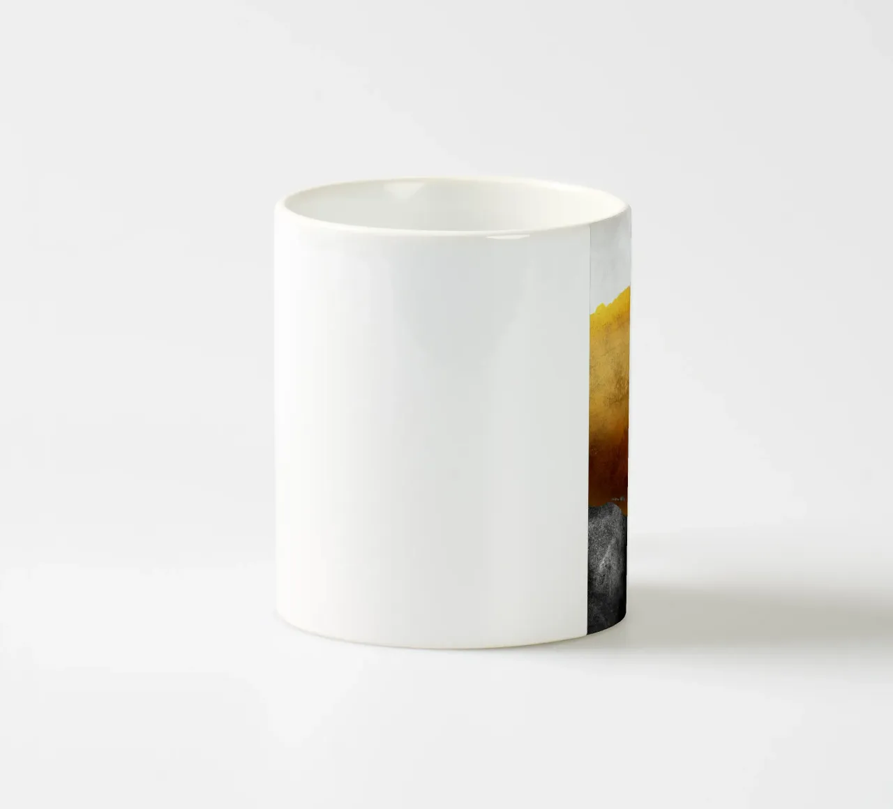 abstract art 2 colors earthquake tazza in ceramica da vintageshop