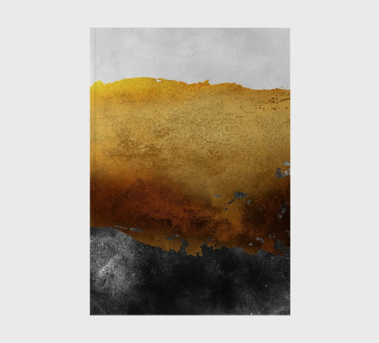 abstract art 2 colors earthquake notebook by vintageshop