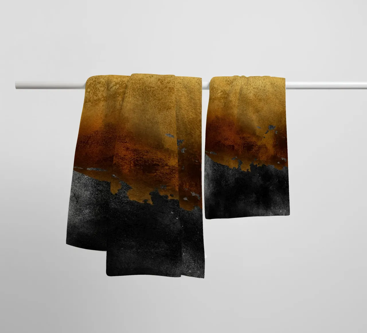 abstract art 2 colors earthquake asciugamano da bagno da vintageshop