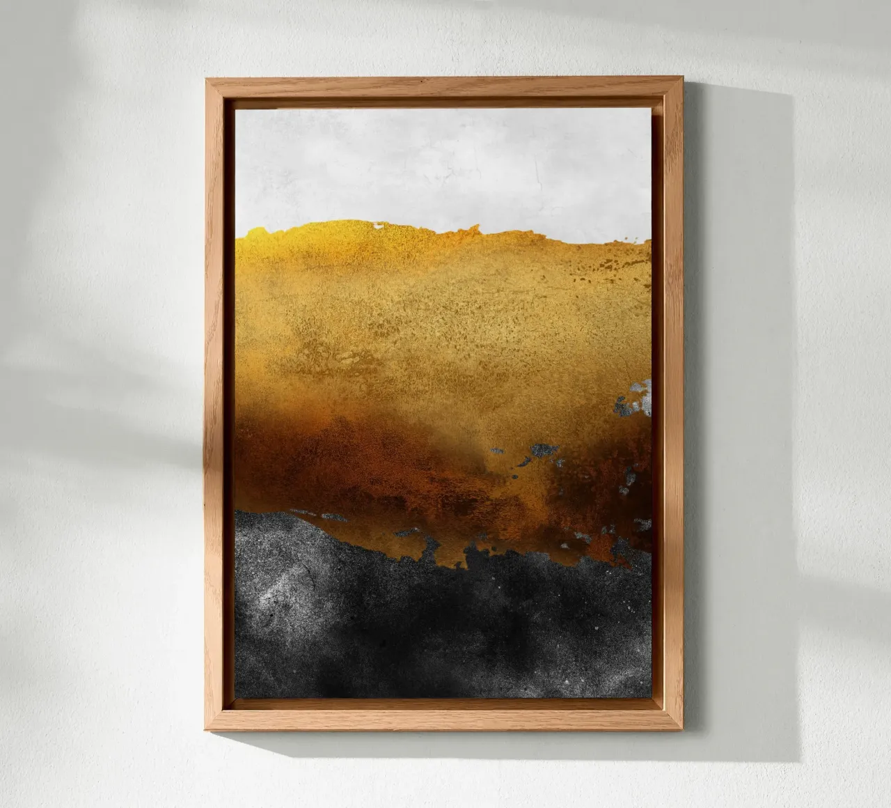 abstract art 2 colors earthquake alluminio dibond da vintageshop