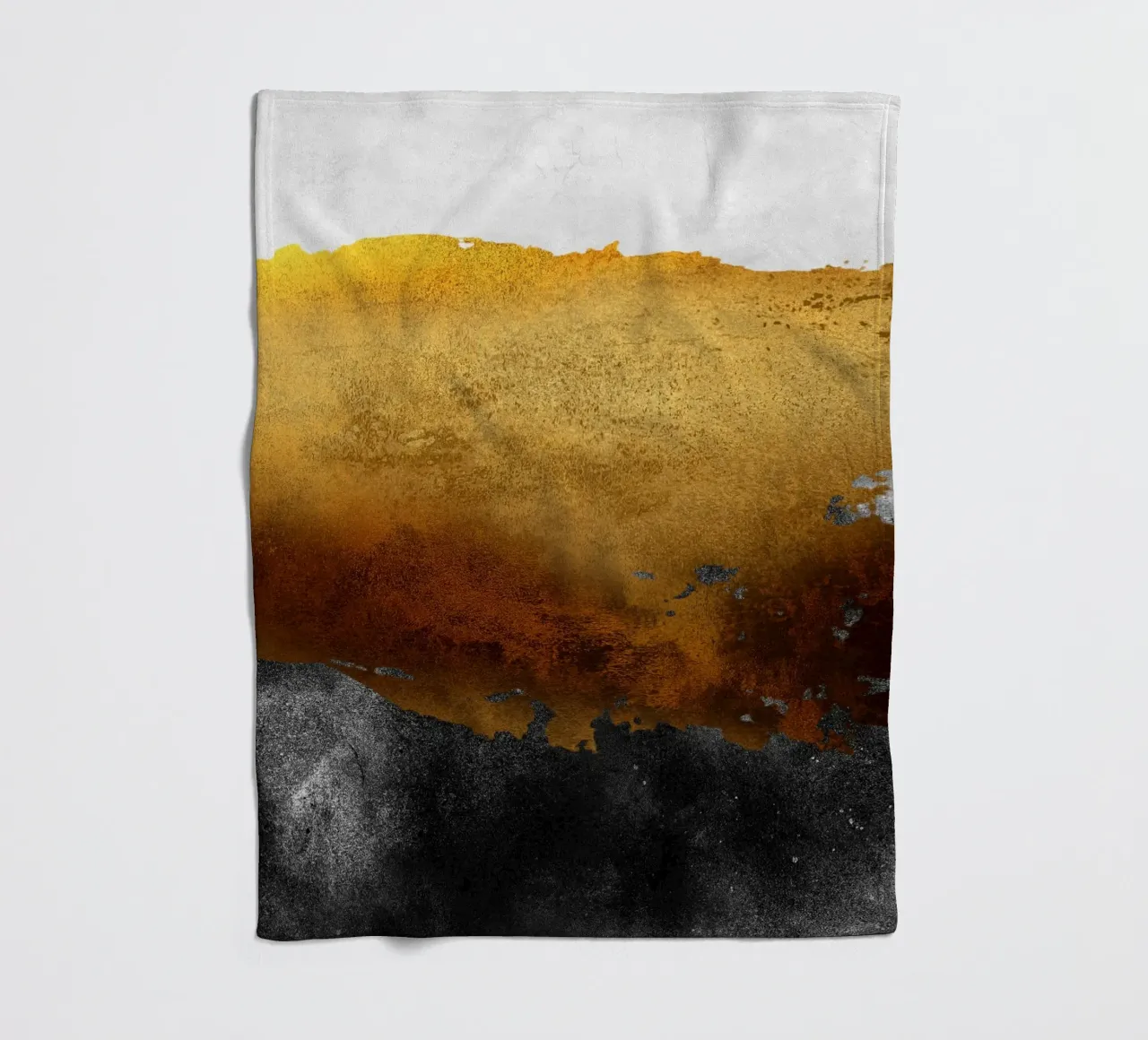 abstract art 2 colors earthquake coperta in pile da vintageshop