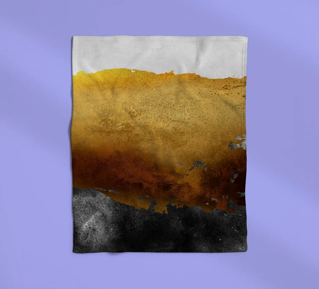 abstract art 2 colors earthquake coperta in pile da vintageshop