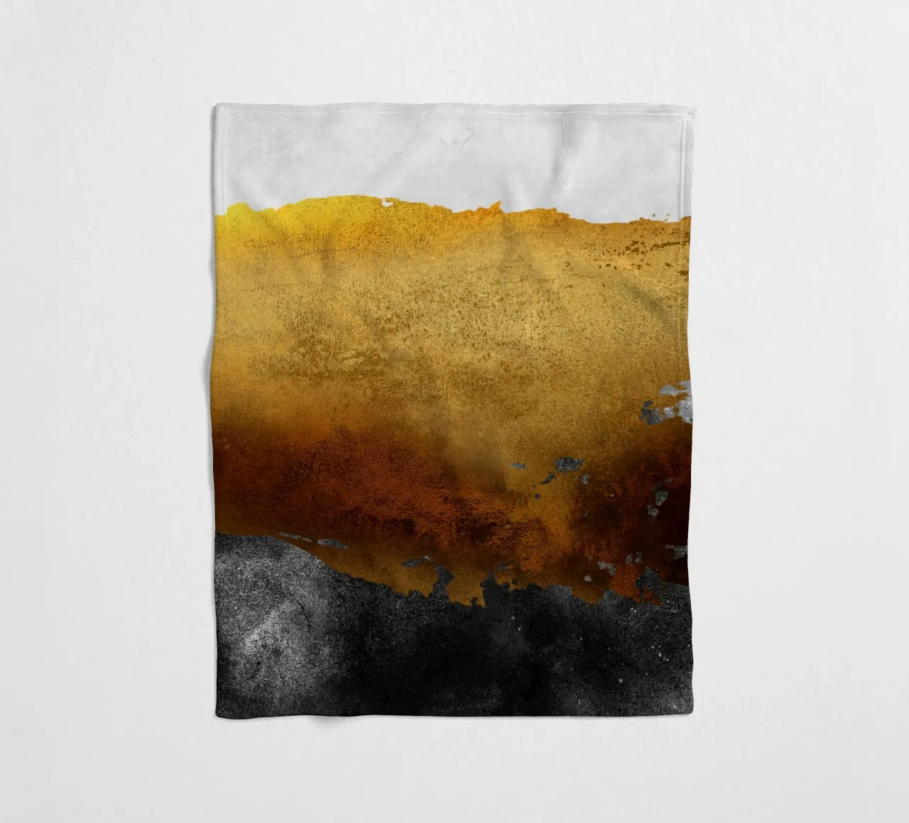 abstract art 2 colors earthquake coperta in pile da vintageshop