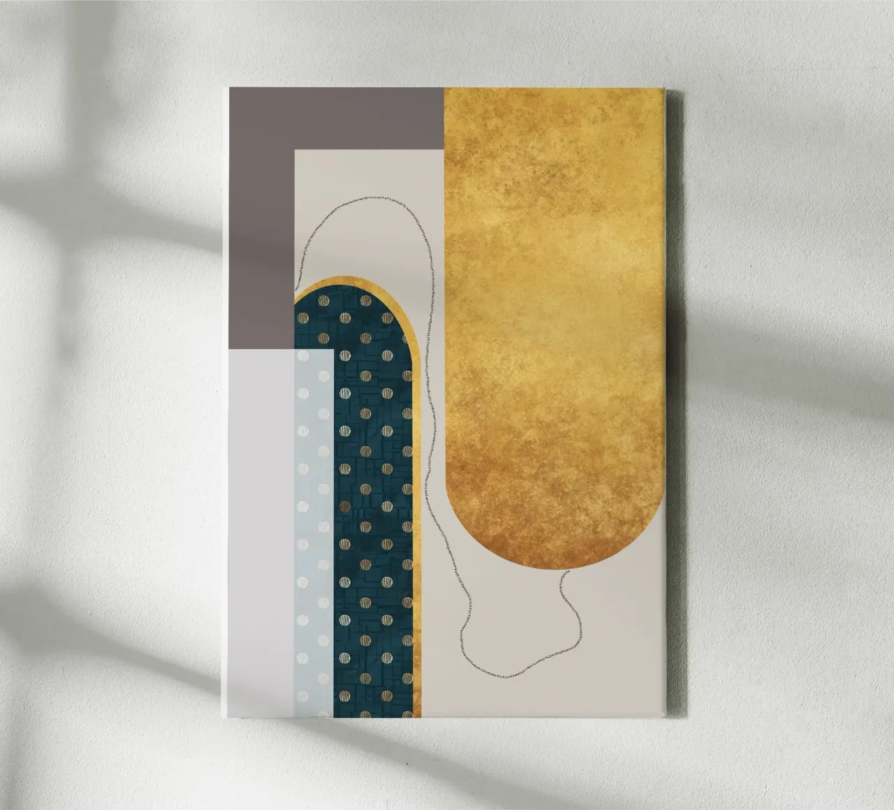 modern abstract art tela da vintageshop