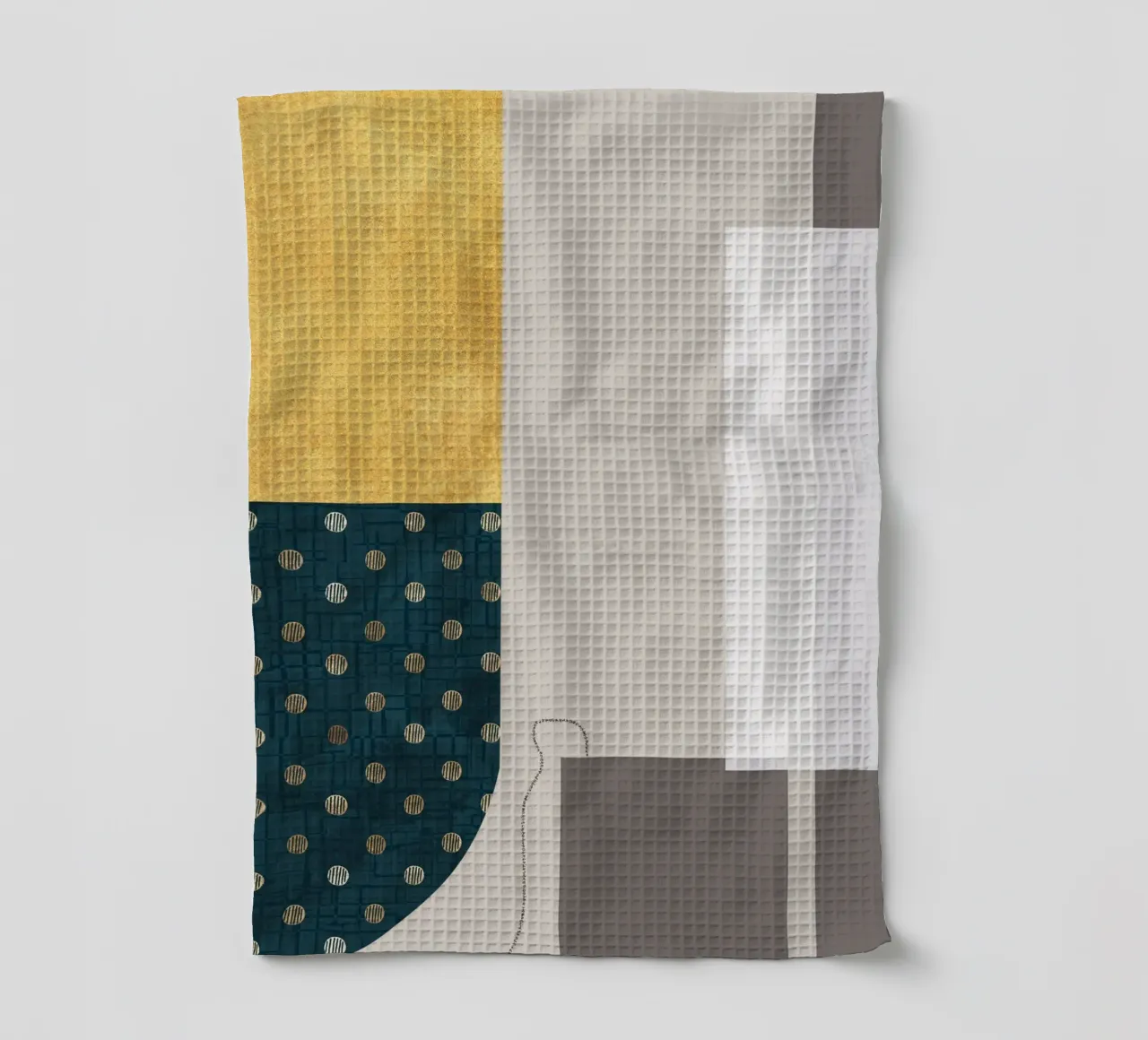 organic modern abstract art canovaccio da cucina da vintageshop
