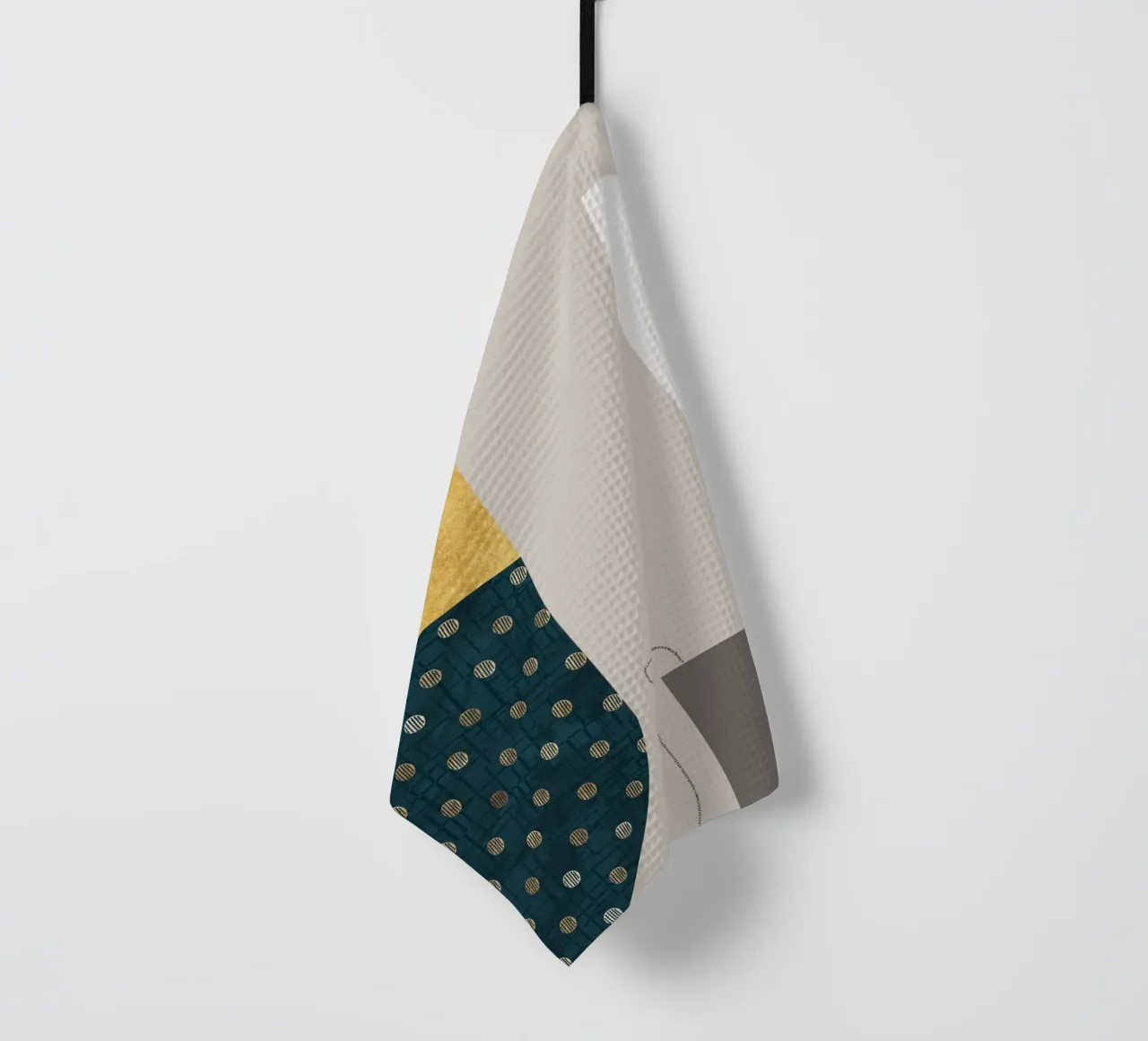 organic modern abstract art canovaccio da cucina da vintageshop