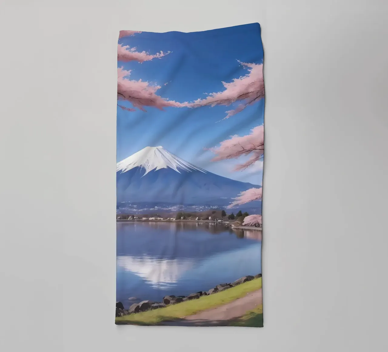 I fiori di ciliegio del Monte Fuji asciugamano da bagno da MountainShop